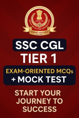 SSC CGL Tier1 Mock Test + Premium Exam Oriented MCQS